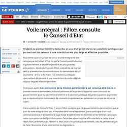 France : Voile intégral : Fillon consulte le Conseil