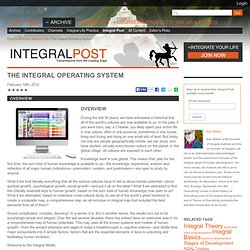 The Integral Operating System. Part I: Overview