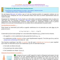 Intégrale de Riemann