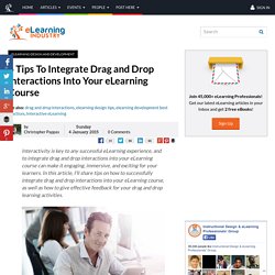 6 Tips To Integrate Drag and Drop Interactions Into Your eLearning Course