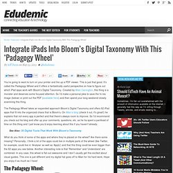 Integrate iPads Into Bloom's Digital Taxonomy With This 'Padagogy Wheel'