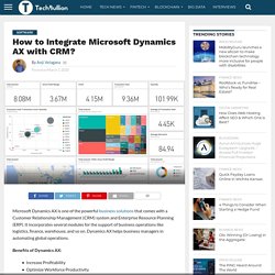 How to Integrate Microsoft Dynamics AX with CRM?