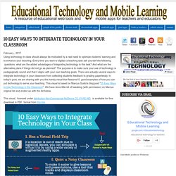 10 Easy Ways to Integrate Technology in Your Classroom