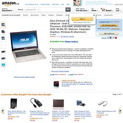 Asus Zenbook UX32A 13.3-inch Ultrabook - (Intel Core i5 3317U 1.7GHz Processor, 4GB RAM, 500GB HDD No ODD, WLAN, BT, Webcam, Integrated Graphics, Windows 8) (Aluminium):Amazon:Computers