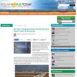 On-Site: Integrated Solar Combined Cycle Power Plant of Kuraymat