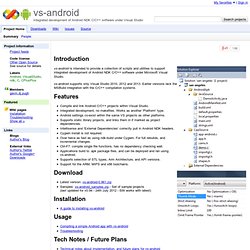 vs-android - Integrated development of Android NDK C/C++ software under Visual Studio