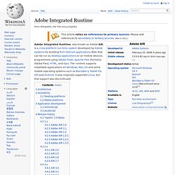 Adobe Integrated Runtime