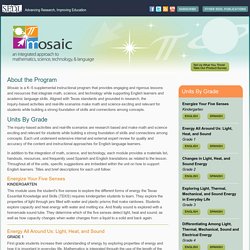 Mosaic: An Integrated Approach to Mathematics, Science, Technology, & Language