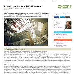 LightWave 9.6 Radiosity Guide - The newest radiosity guide for LightWave!