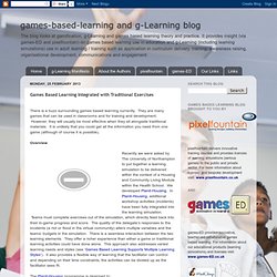Games Based Learning Integrated with Traditional Exercises