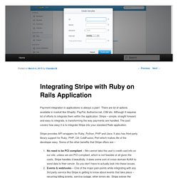 Integrating Stripe with Ruby on Rails Application