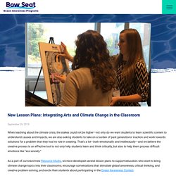 New Lesson Plans: Integrating Arts and Climate Change in the Classroom