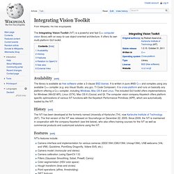 Integrating Vision Toolkit
