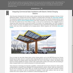 Integrating Commercial Solar Installations with Electric Vehicle Charging Stations