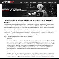 5 major benefits of integrating Artificial Intelligence in eCommerce websites