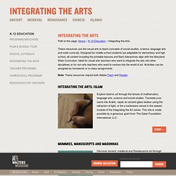 Integrating the Arts: Multimedia Resources for Art Education, and lesson plans
