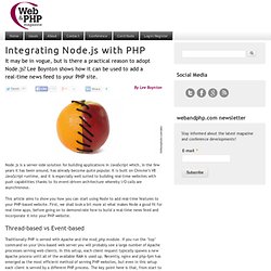 Integrating Node.js with PHP