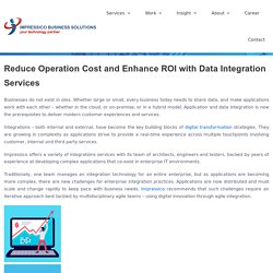 Best data integration service offerings company