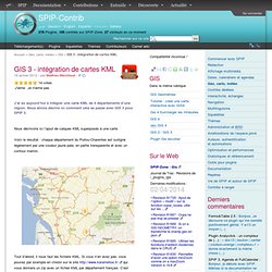 GIS 3 - intégration de cartes KML