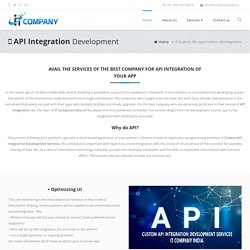 API Integration Development Services