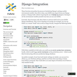 Django Integration — Fabric 1.8.1 documentation