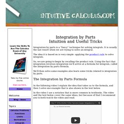 Integration By Parts Examples, Tricks And A Secret How-To