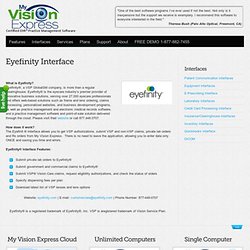 Certified Optician Optometry & Ophthalmology Practice Management Software and Electronic Medical Records (EMR) « My Vision Express