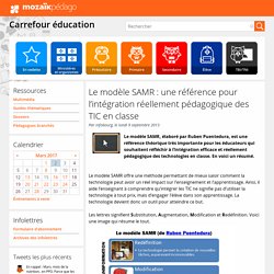 Le modèle SAMR : une référence pour l’intégration réellement pédagogique des TIC en classe