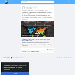 Integration Platform as a Service Market Size,...