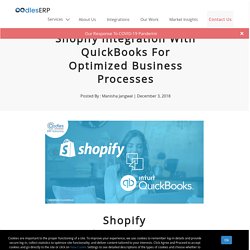 Shopify Integration With QuickBooks For Better Business Processes