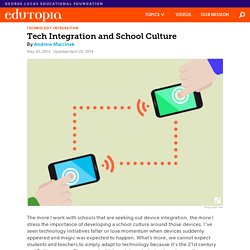 Tech Integration and School Culture