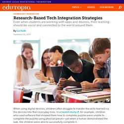 Research-Based Tech Integration Strategies