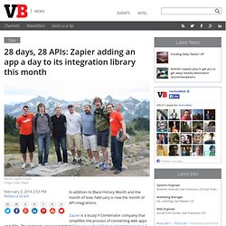 28 days, 28 APIs: Zapier adding an app a day to its integration library this month
