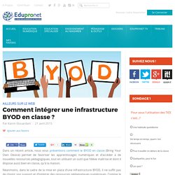 Comment intégrer une infrastructure BYOD en classe ?