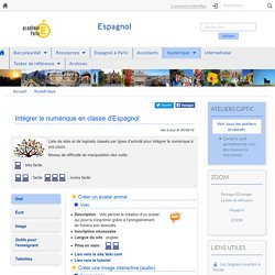 Intégrer le numérique en classe d'Espagnol