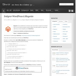 Intégrer Wordpress à Magento