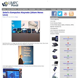 Intel’s Computex Keynote (Atom News Live)