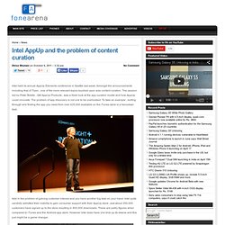 Intel AppUp and the problem of content curation