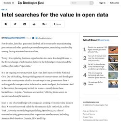 Intel searches for the value in open data