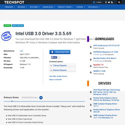 Intel USB 3.0 Driver 3.0.5.69 Driver