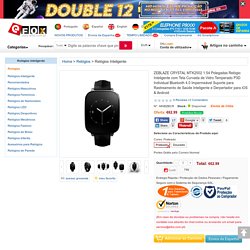 ZEBLAZE CRYSTAL MTK2502 1.54 Polegadas Relógio Inteligente com Tela Curvada de Vidro Temperado P3D Individual Bluetooth 4.0 Impermeável Suporte para Rastreamento de Saúde Inteligente e Derpertador para iOS & Android-Relógios Inteligente