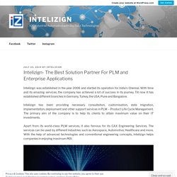 Intelizign- The Best Solution Partner For PLM and Enterprise Applications – intelizign