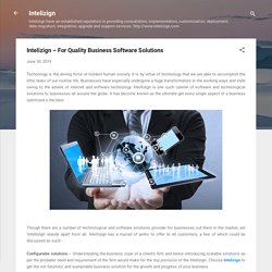 Intelizign – For Quality Business Software Solutions