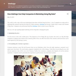 How Intelizign Can Help Companies In Marketing Using Big Data?