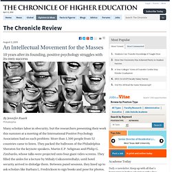 An Intellectual Movement for the Masses - The Chronicle Review