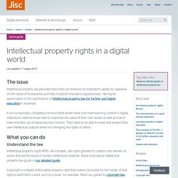 Intellectual property rights in a digital world