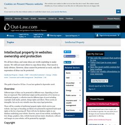 Intellectual property in websites: ownership and protection