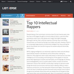 Top 10 Intellectual Rappers - StumbleUpon