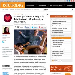 Creating a Welcoming and Intellectually Challenging Classroom