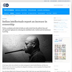 Indian intellectuals report an increase in censorship
